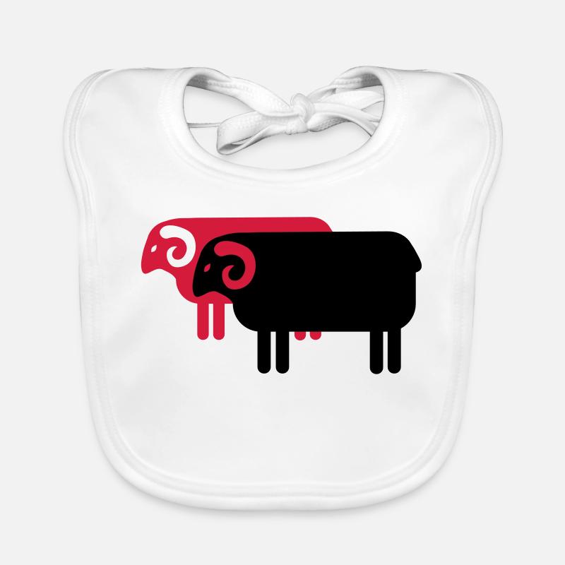 Heidschnucken Lüneburger Heide Baby Bio-Lätzchen