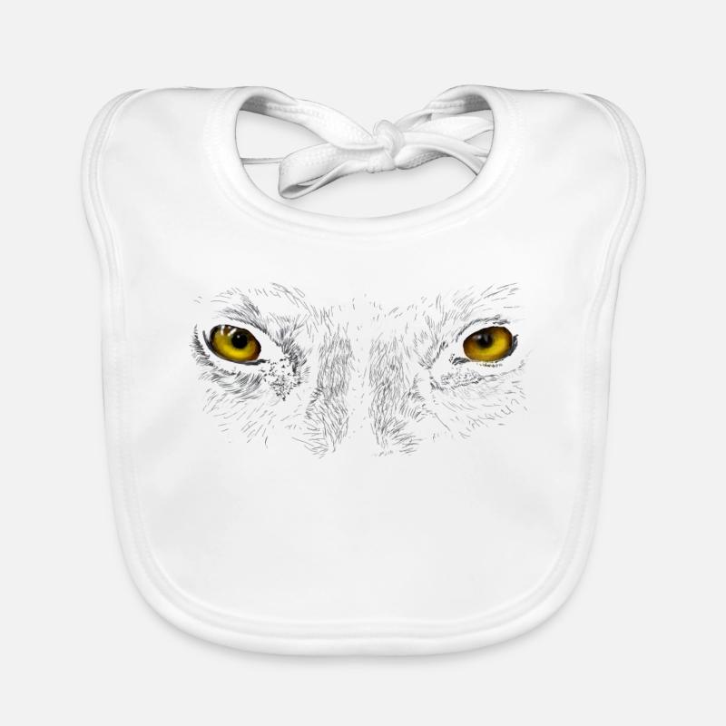 Wolf eyes Organic Baby Bibs