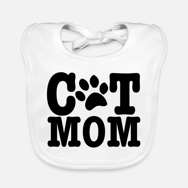 cat mom Organic Baby Bibs