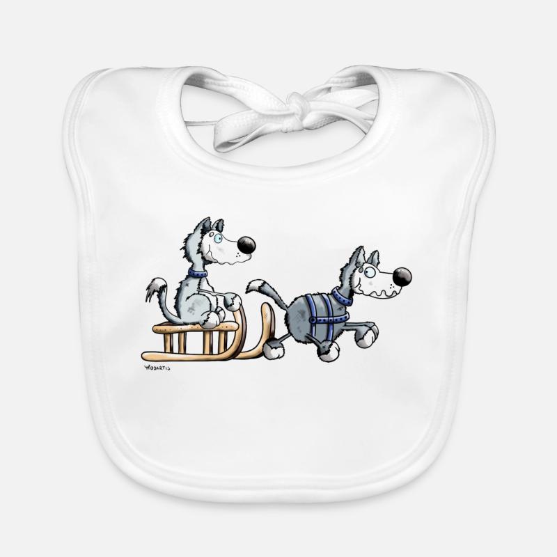 Mignon Husky Team Bavoir bio Bébé
