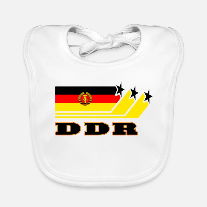 GDR Flags Design / Gift Organic Baby Bibs