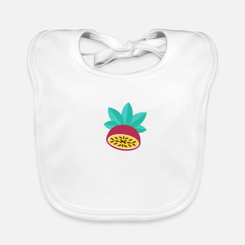 Illustration de fruit de la passion – Motif de fruit d’été Bavoir bio Bébé
