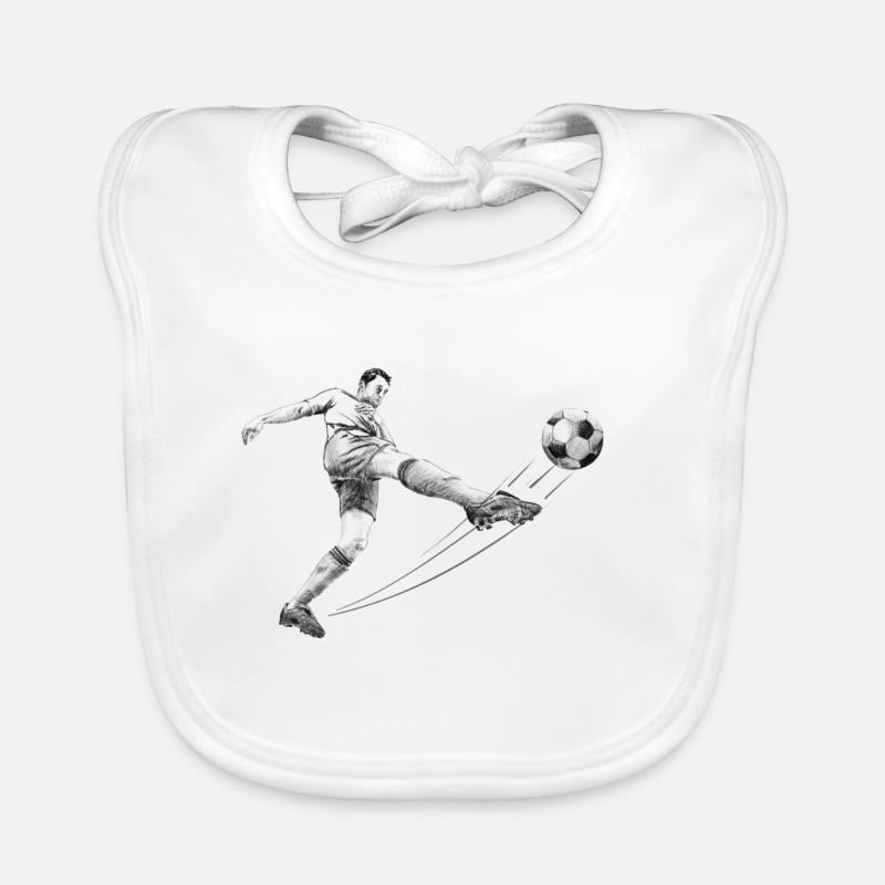 soccer player Bavoir bio Bébé
