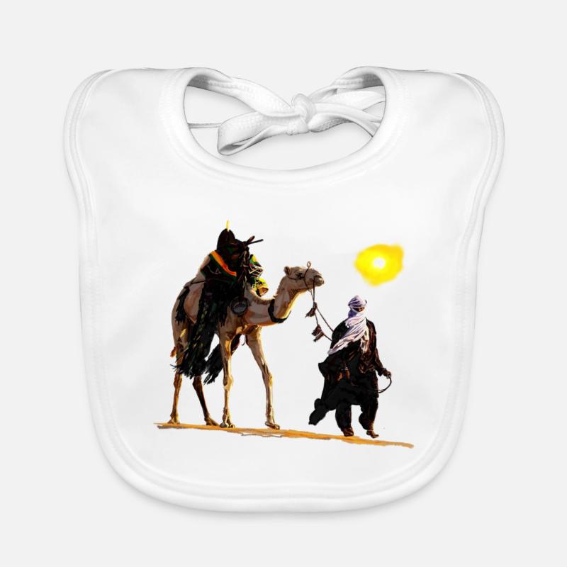 bedouin with camel Bavoir bio Bébé