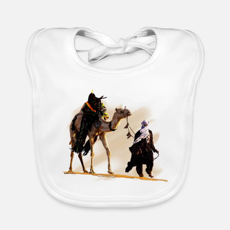 Beduin mit Kamel Baby Bio-Lätzchen