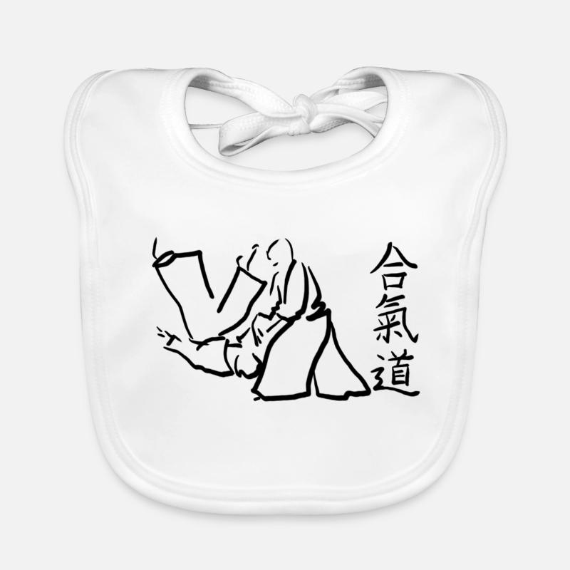 aikido - Baby Bio-Lätzchen - Weiß