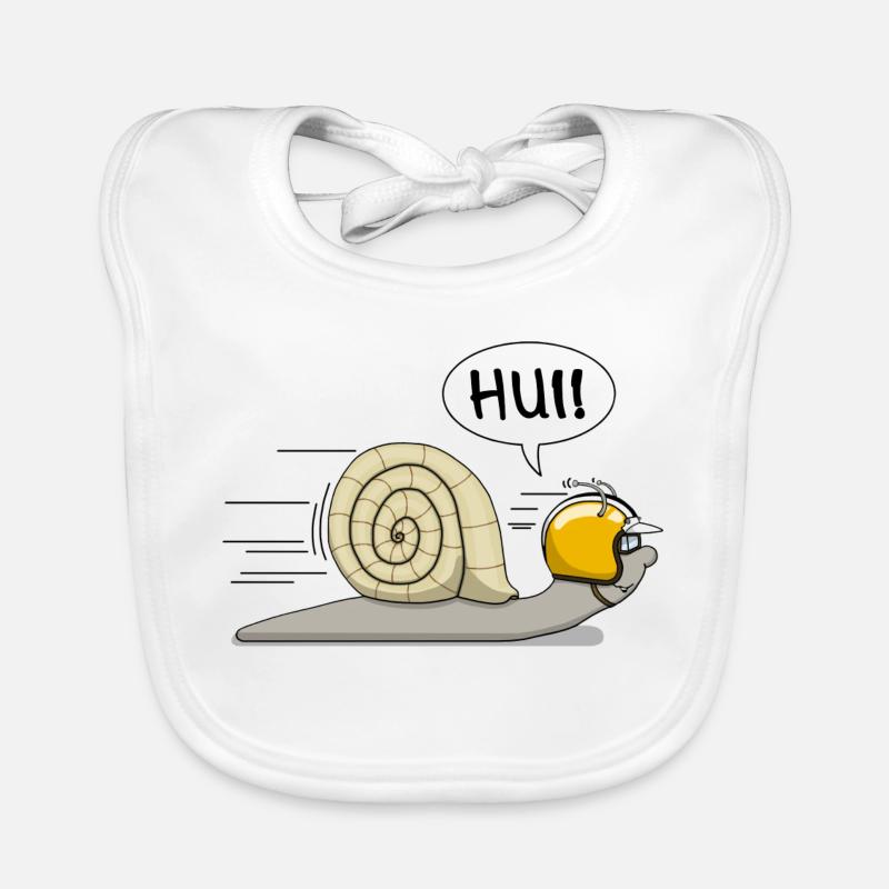 Escargot de course - l’original Bavoir bio Bébé