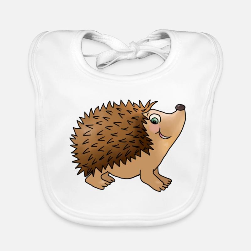 Hérissons amicaux Bavoir bio Bébé