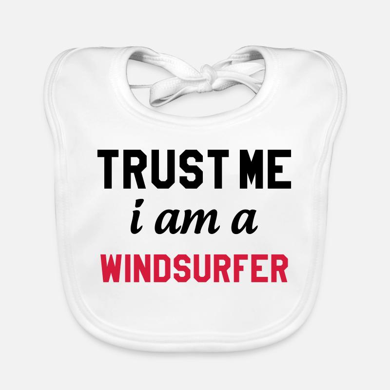 Windsurfen / Windsurfer / Windsurf / Windsurfing Baby Bio-Lätzchen