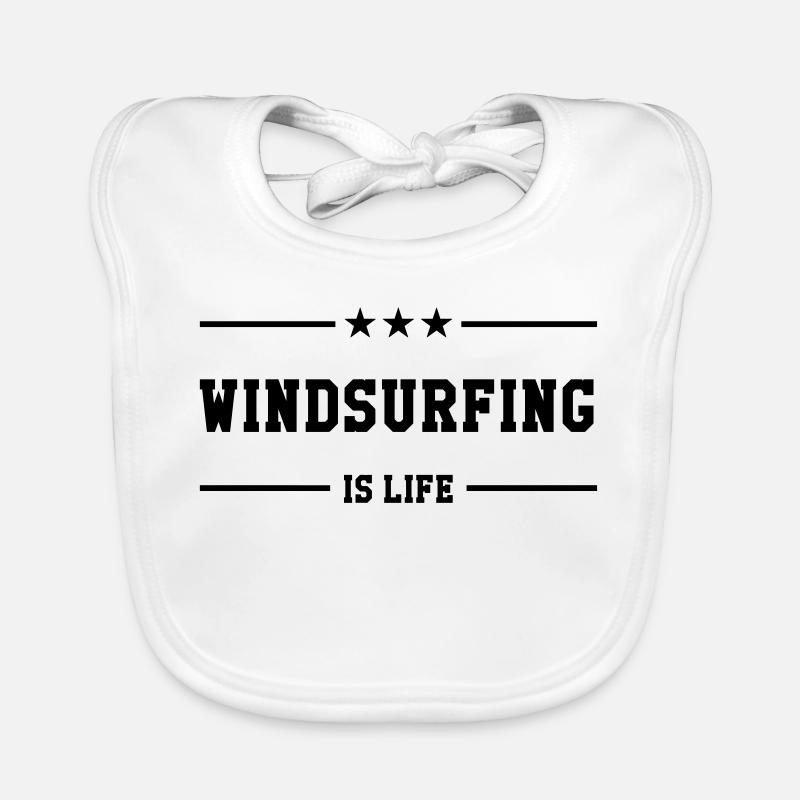 Windsurfen / Windsurfer / Windsurf / Windsurfing Baby Bio-Lätzchen