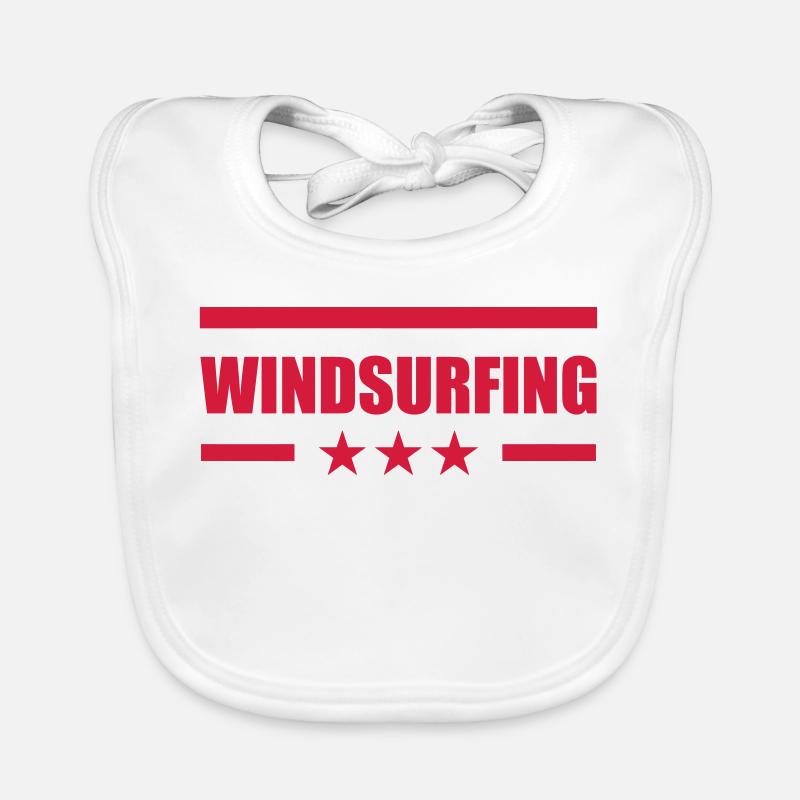Windsurfen / Windsurfer / Windsurf / Windsurfing Baby Bio-Lätzchen