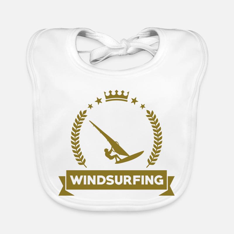 Windsurfen / Windsurfer / Windsurf / Windsurfing Baby Bio-Lätzchen