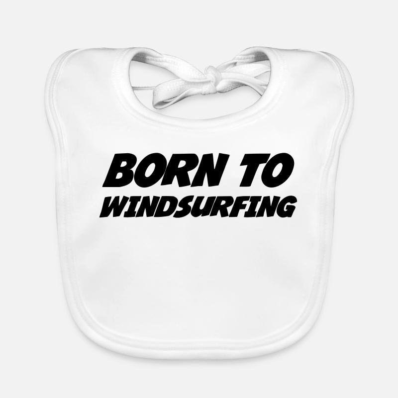 Windsurfen / Windsurfer / Windsurf / Windsurfing Baby Bio-Lätzchen