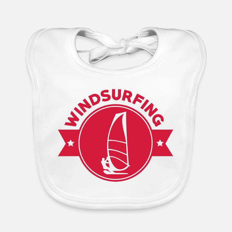 Windsurfen / Windsurfer / Windsurf / Windsurfing Baby Bio-Lätzchen