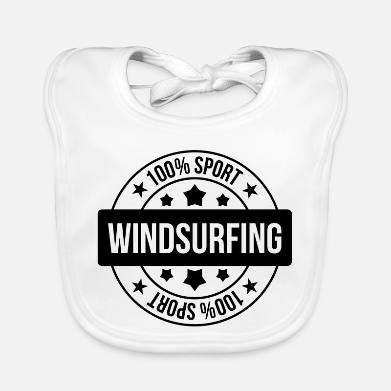 Windsurfen / Windsurfer / Windsurf / Windsurfing Baby Bio-Lätzchen