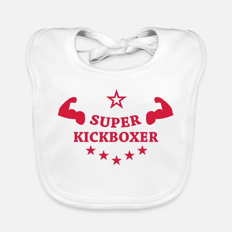 Kickboxing / Kickboxer / Kick Boxing / Kick Boxer Organic Baby Bibs