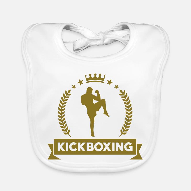 Kickboxing / Kickboxer / Kick Boxing / Kick Boxer Organic Baby Bibs