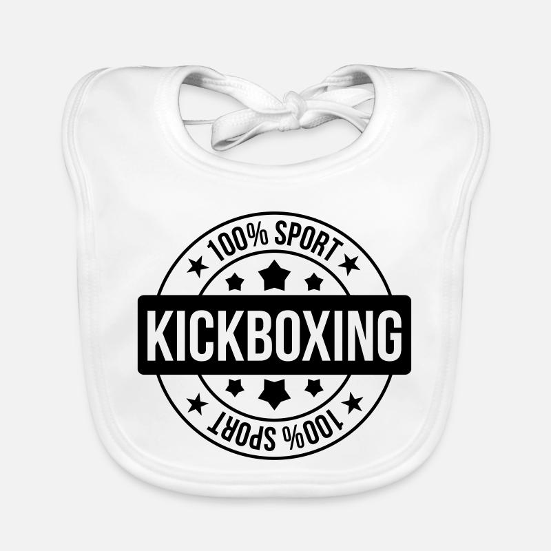 Kickboxing / Kickboxer / Kick Boxing / Kick Boxer Organic Baby Bibs