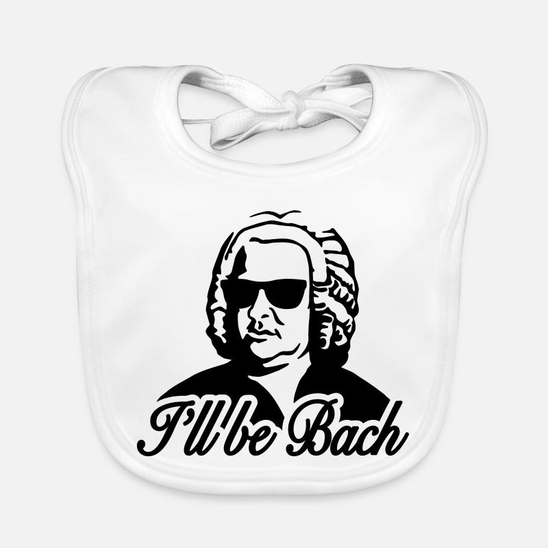 I'll be bach 2b - Bavoir bio Bébé - blanc