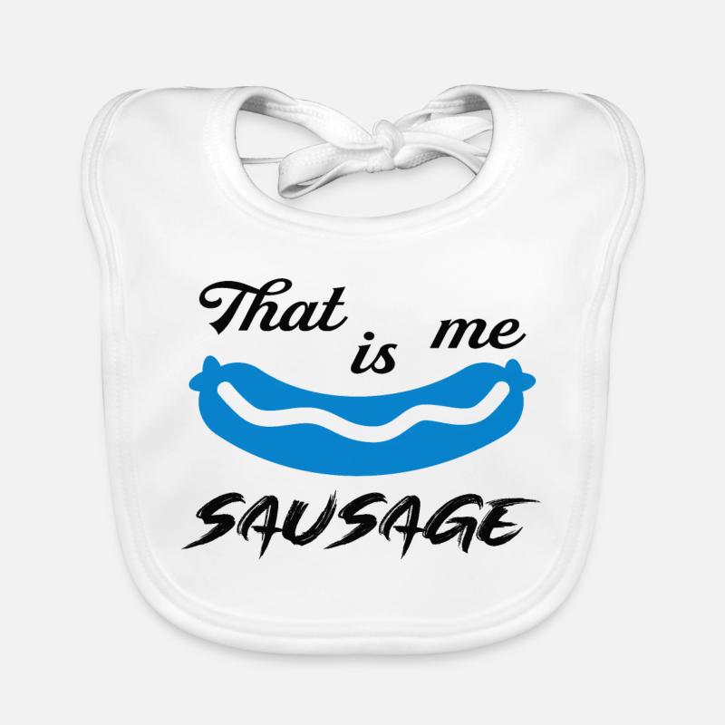 C'est moi la saucisse Bavoir bio Bébé