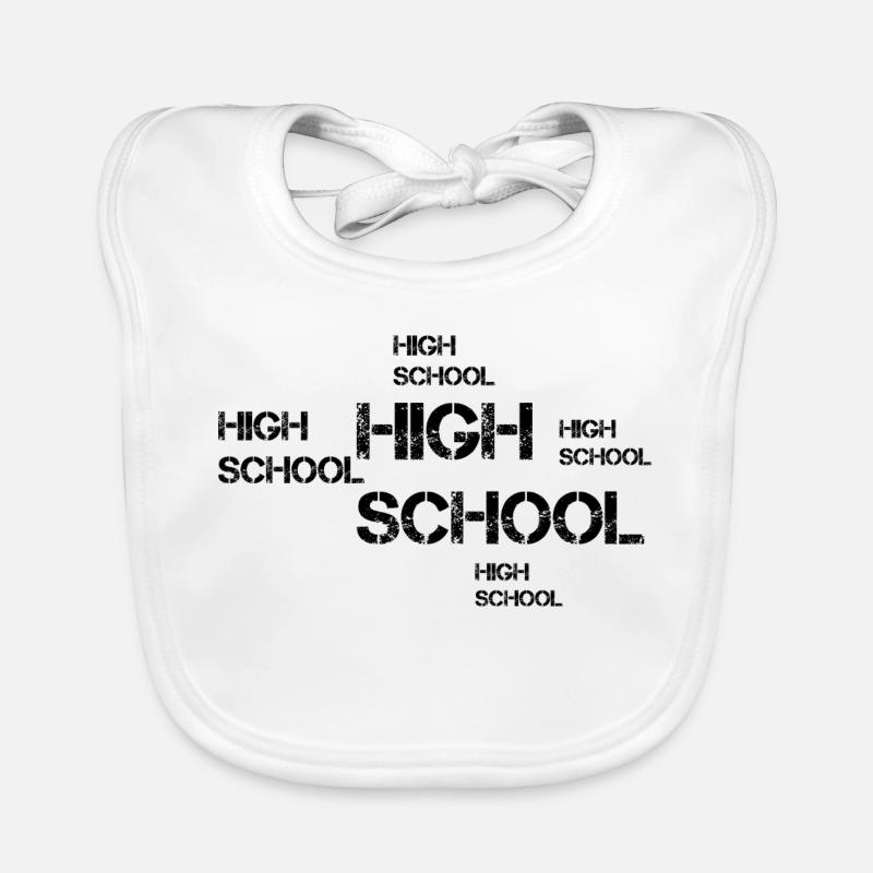 High School Design Baby Bio-Lätzchen