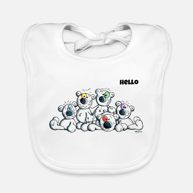 Mignon Ours Bavoir bio Bébé