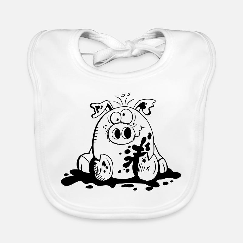 Ferkelchen - Wutz - Schwein - Sau - Fun Baby Bio-Lätzchen