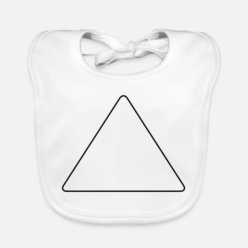 Triangle with rounded corners Organic Baby Bibs