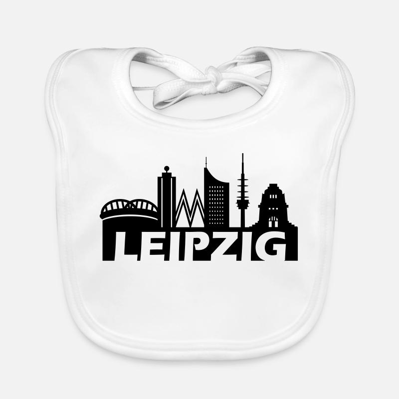 Skyline de Leipzig Bavoir bio Bébé