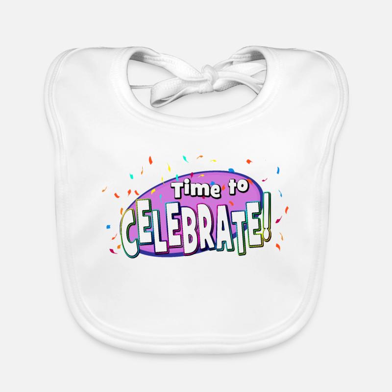 Explosion festive de confettis Bavoir bio Bébé