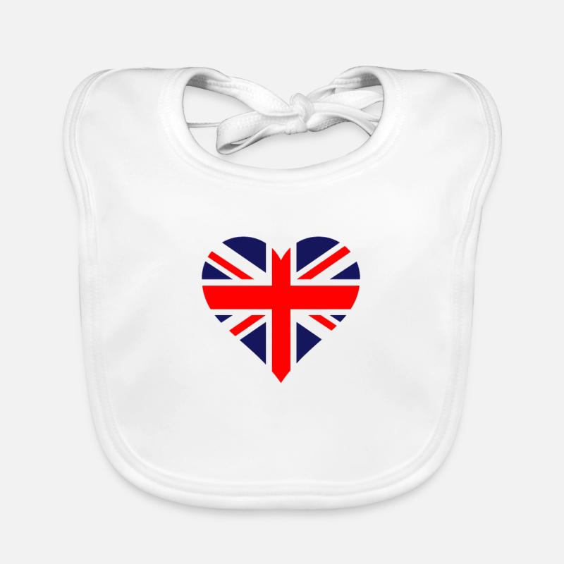 Royaume-Uni drapeau drapeau britannique Drapeau Londres Bavoir bio Bébé