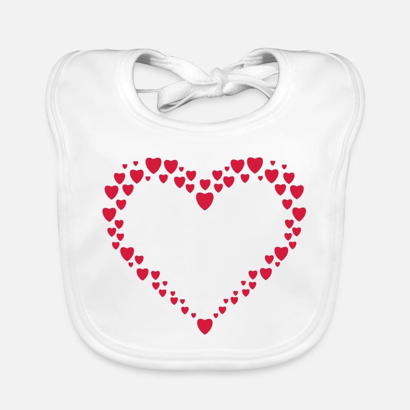 coeur Bavoir bio Bébé
