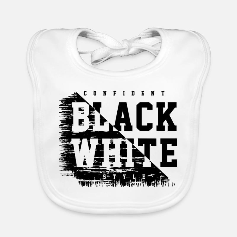 Black-and-white Organic Baby Bibs