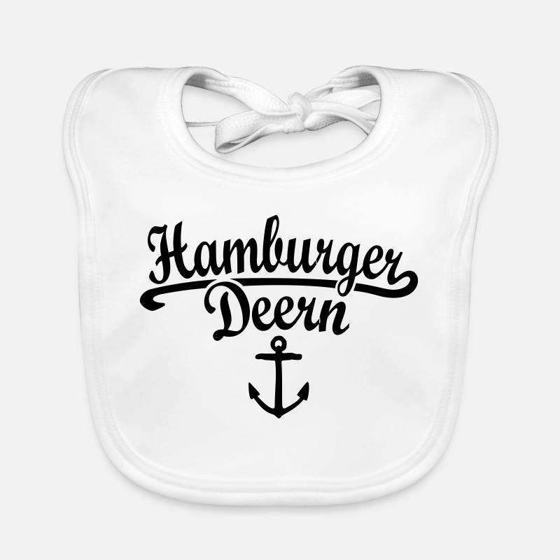 Hamburger Deern Klassik (Weiß) Hamburg Baby Bio-Lätzchen