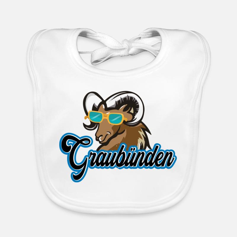 Graubünden Steinbock Stil Baby Bio-Lätzchen