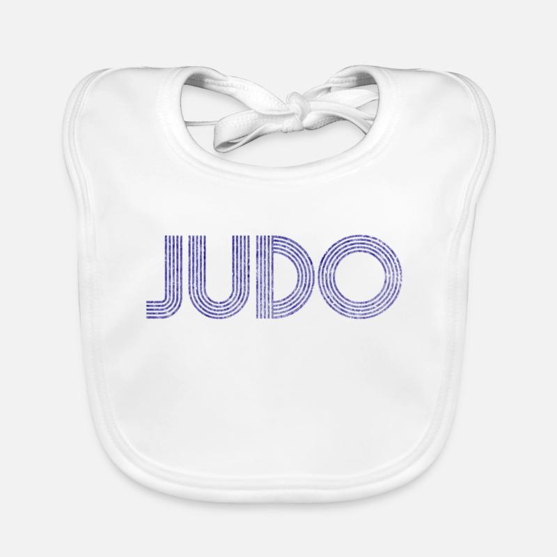 judo - Baby Bio-Lätzchen - Weiß