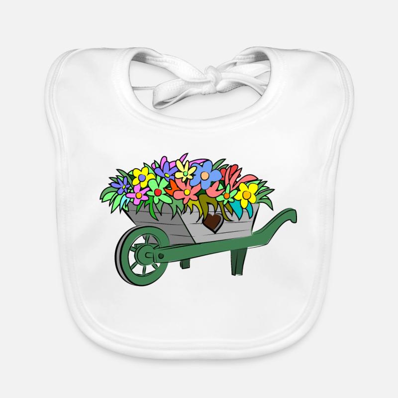 Flowers Spring Organic Baby Bibs