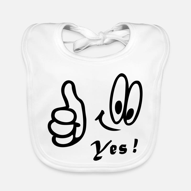 Number One , Yes, Comic Baby Bio-Lätzchen