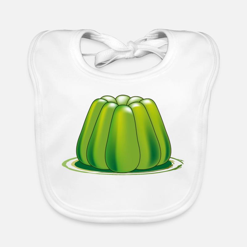 dessert de gelée verte Bavoir bio Bébé