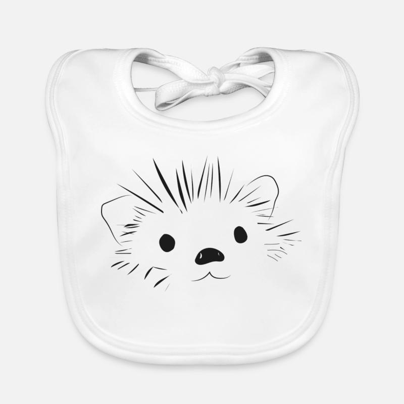🦔 Mignon hérisson amour doux Bavoir bio Bébé