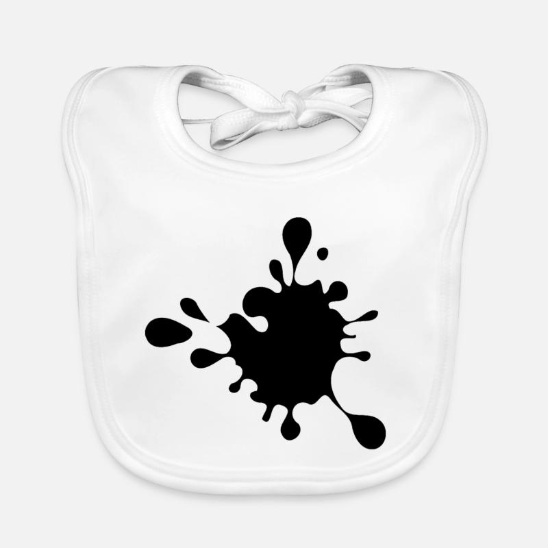 éclaboussure, éclaboussure de peinture, éclaboussure, blob # Bavoir bio Bébé