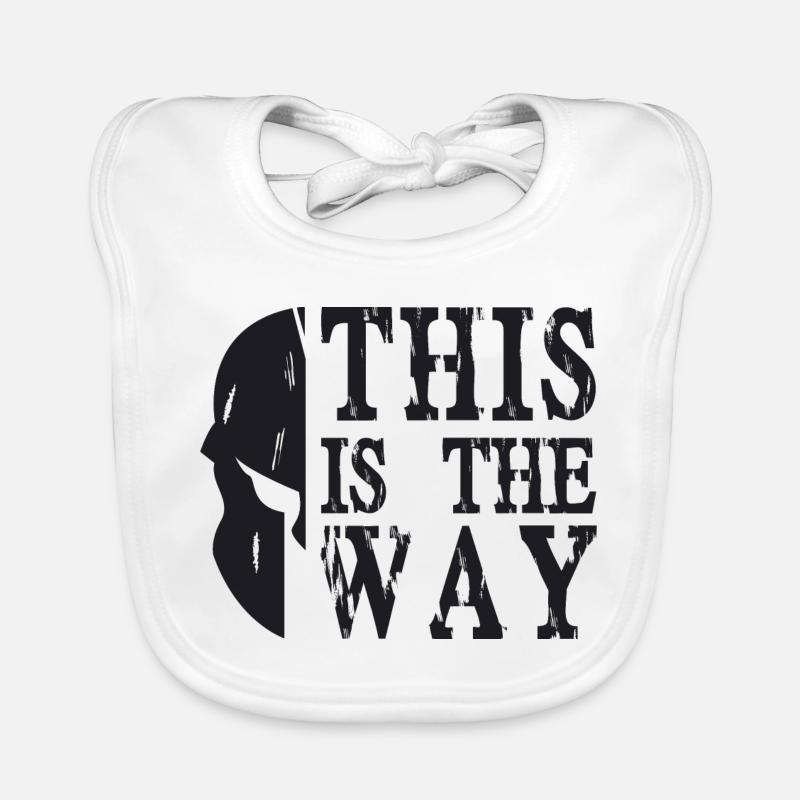 This is the way sparta Bavoir bio Bébé