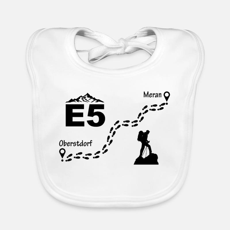 E5 Alpenüberquerung Baby Bio-Lätzchen