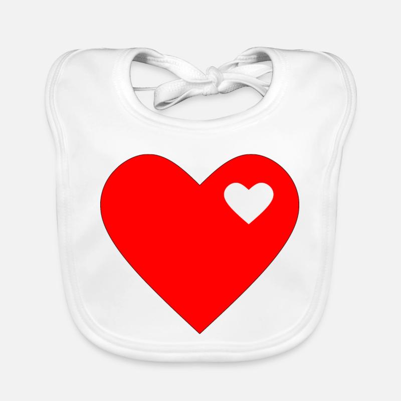 Saint-Valentin, Saint-Valentin, Saint-Valentin Bavoir bio Bébé