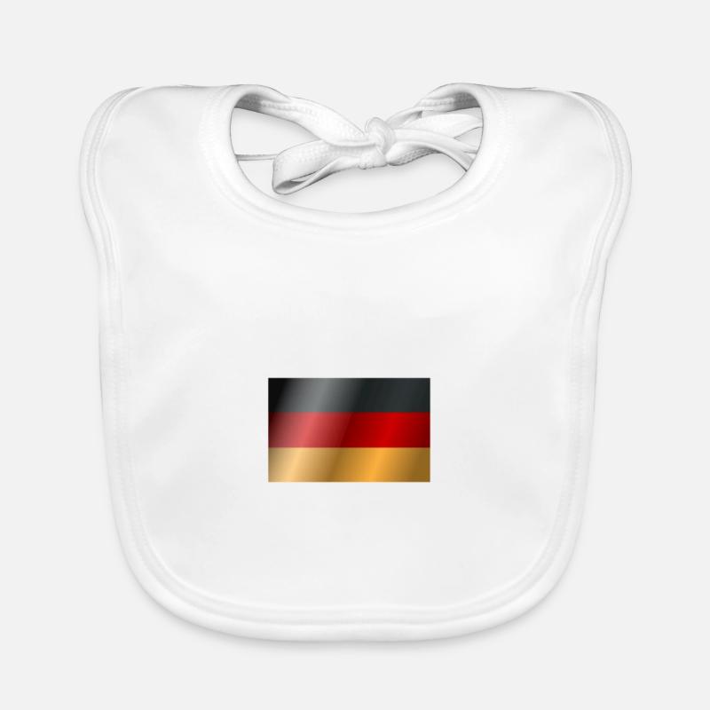  German Flag  Organic Baby Bibs