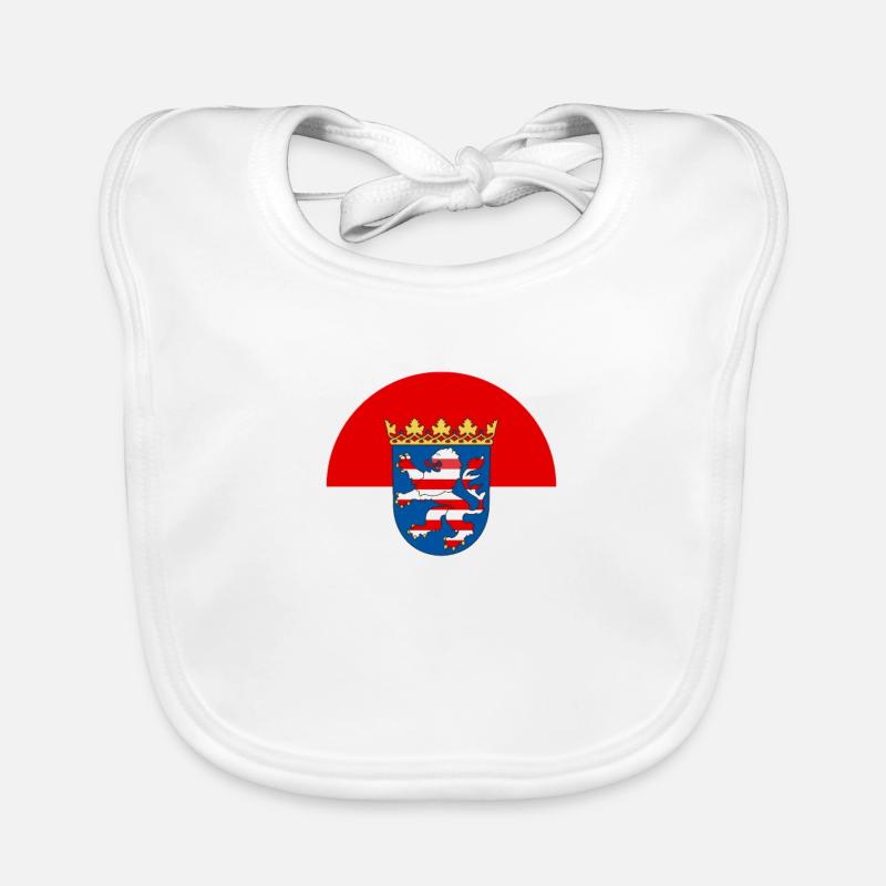 Drapeau de Hesse Hesse drapeau Bavoir bio Bébé