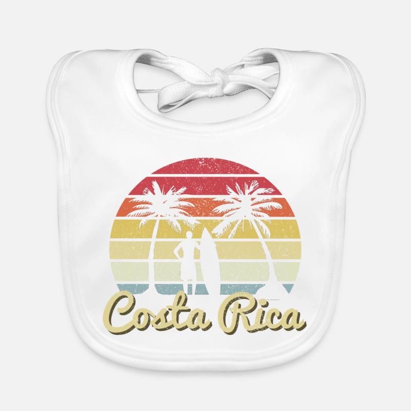 Surfer Costa Rica Organic Baby Bibs