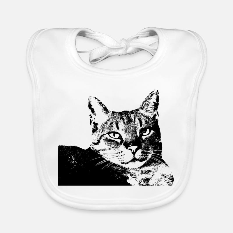 Katze Kätzchen Katzenshirt Geschenk Baby Bio-Lätzchen