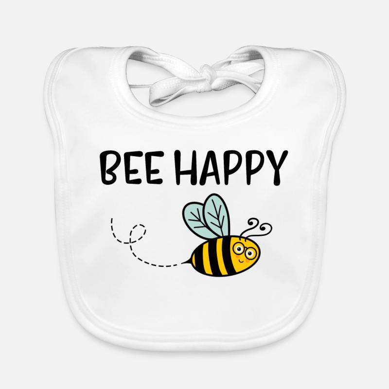Abeille heureuse Bavoir bio Bébé