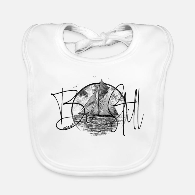 DLM C BE STILL B1W Baby Bio-Lätzchen